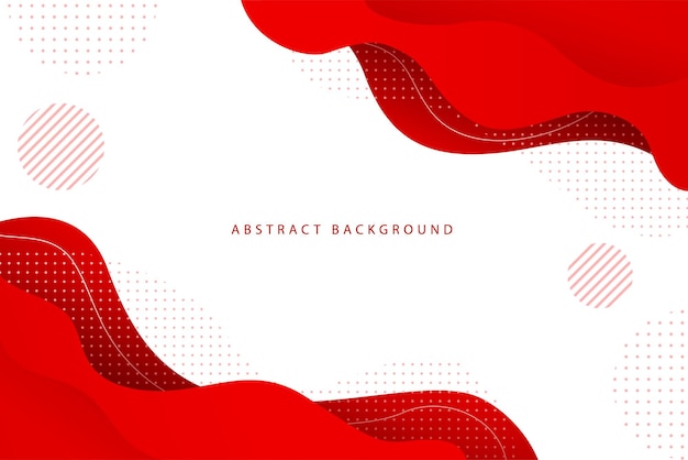 Red abstract modern wavy background with pattern