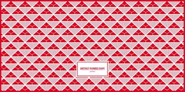 red abstract rhombus shape pattern