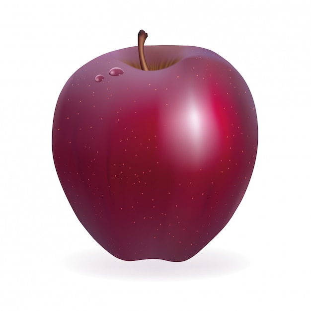 Red apple isolated