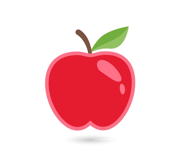 Red Apple vector star shaped fruit