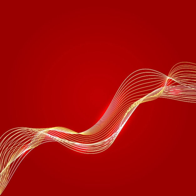 A red background with a wavy line and the words  wave  on it.