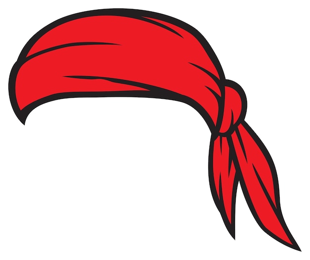 Vector red bandana