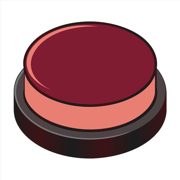 a red and black cap of a red lip color