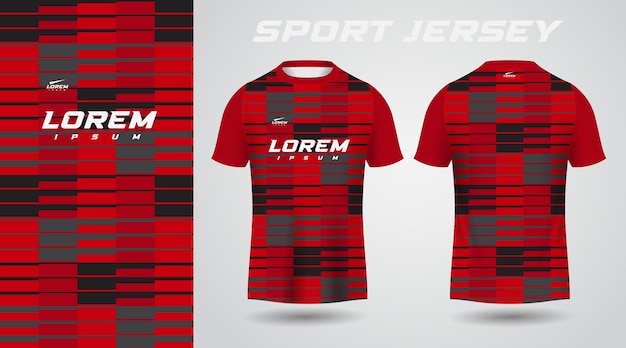 red black shirt sport jersey design