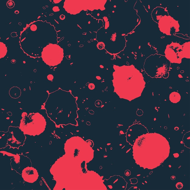 Red blot seamless pattern