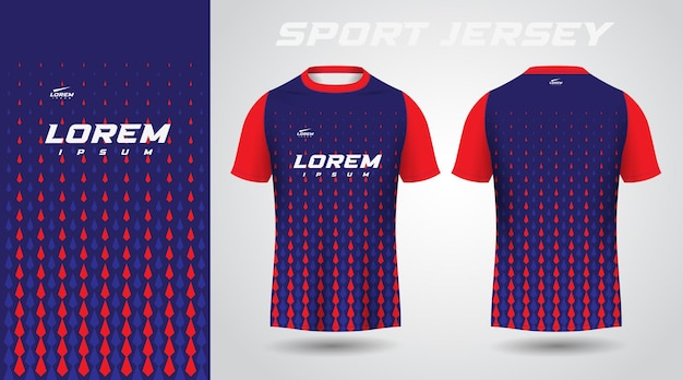 red blue shirt sport jersey design