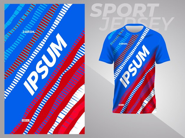 red and blue shirt sport jersey mockup template design