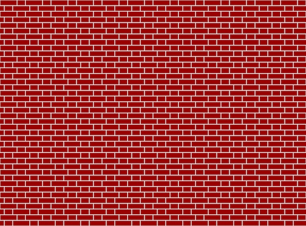 Red brick wall flemish bond illustration background