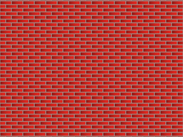 Red brick wall with gradient background Vector design