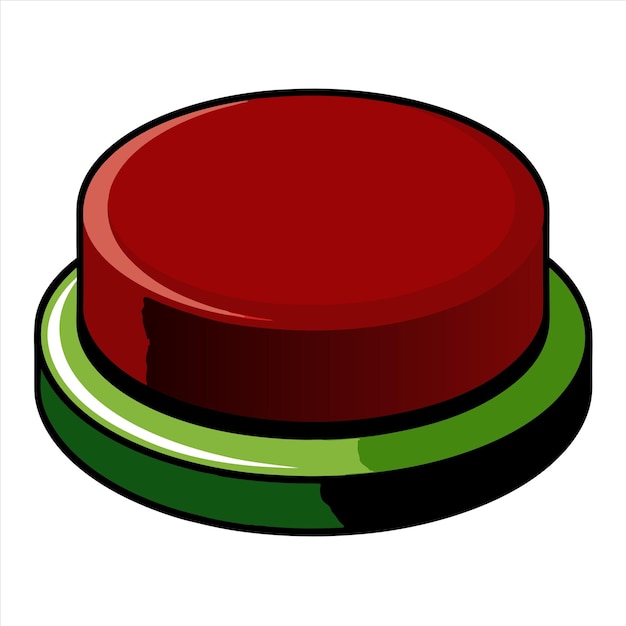 a red cap with a green stripe on the top