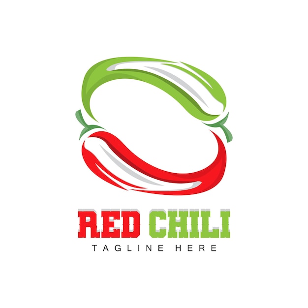 Red Chili Logo Hot Chili Peppers Vector Chili Garden House Illustration Company Product Brand Illustration