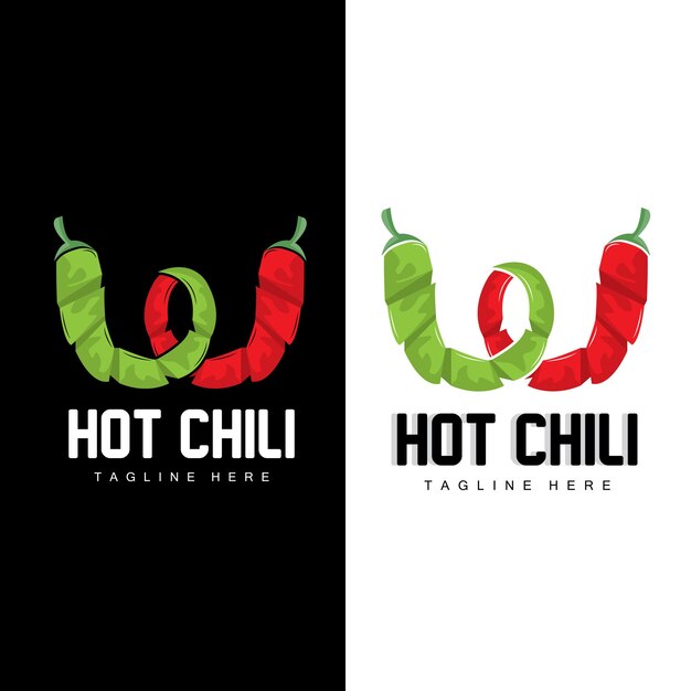 Red Chili Logo Hot Chili Peppers Vector Chili Garden House Illustration Company Product Brand Illustration