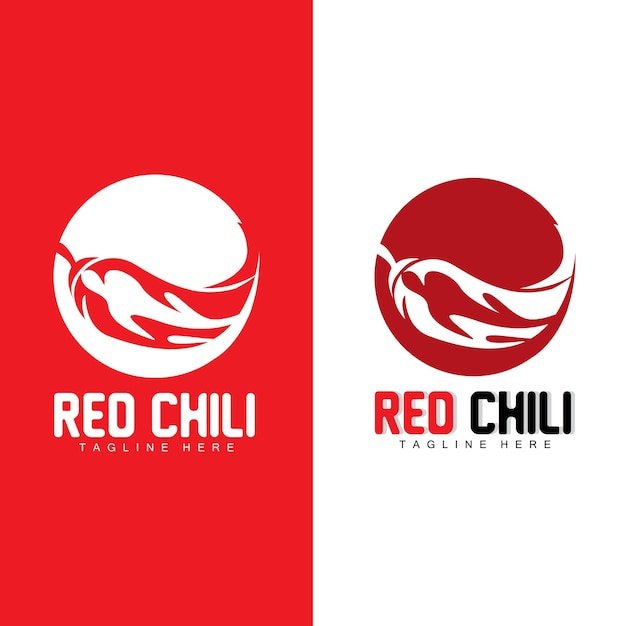 Red Chili Logo Hot Chili Peppers Vector Chili Garden House Illustration Company Product Brand Illustration