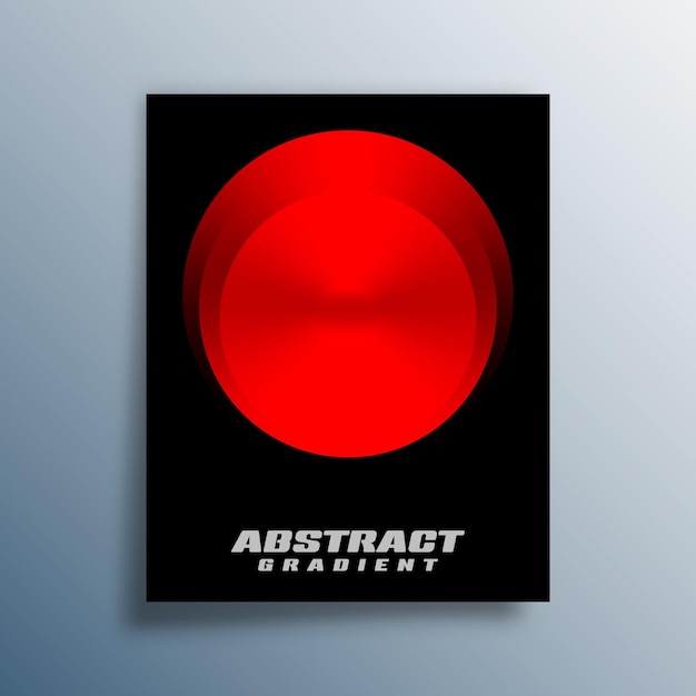 Red circle gradient design for poster flyer brochure cover typography or other printing products Vector illustration