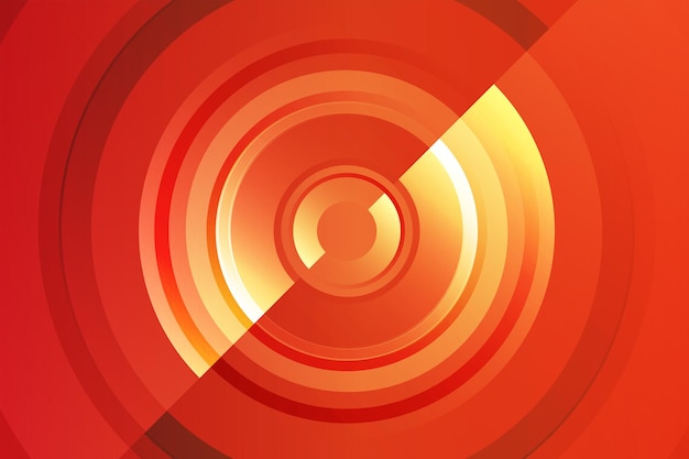 Red Circular Abstract Technology Background