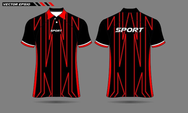 Red color football jersey racing jersey design tshirt