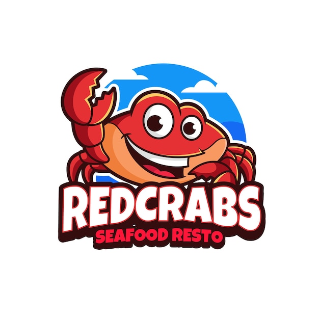 Red Crabs Mascot Logo Design