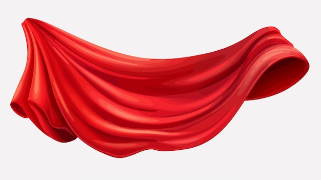 red flag on a white background with a gray background