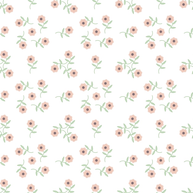 red floral seamless pattern for background and decoration