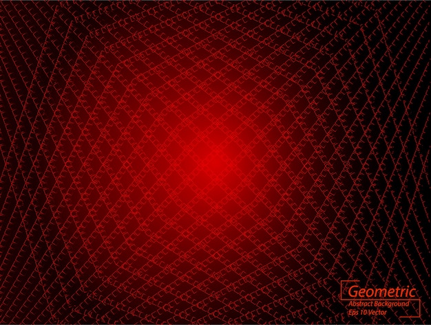 Red geometric abstract background 