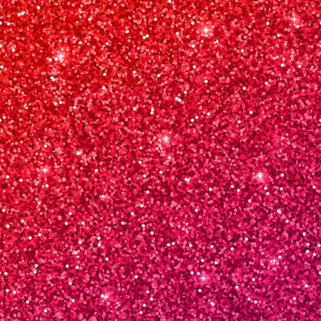 Red glitter background with color effect Vector illustration