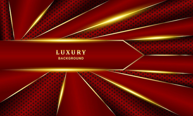 Red gold modern abstract background for social media design wallpaper vector