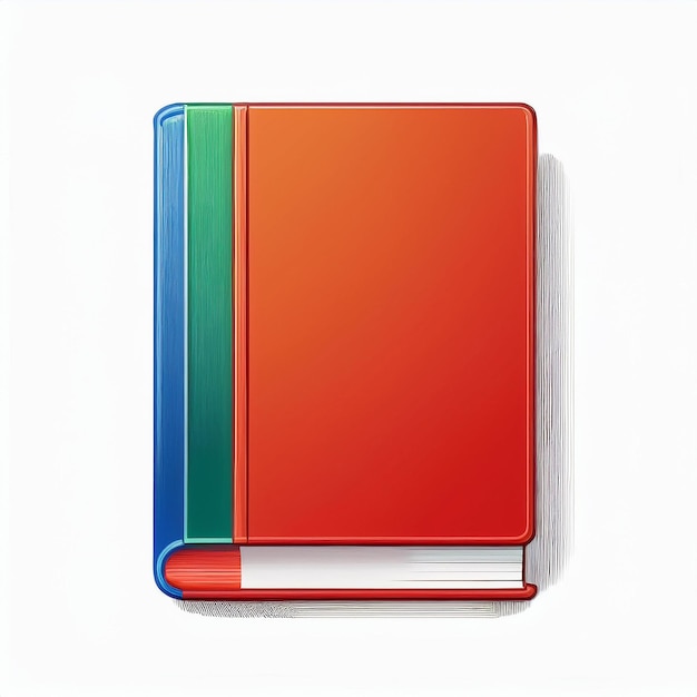 a red and green notebook with a green and red cover