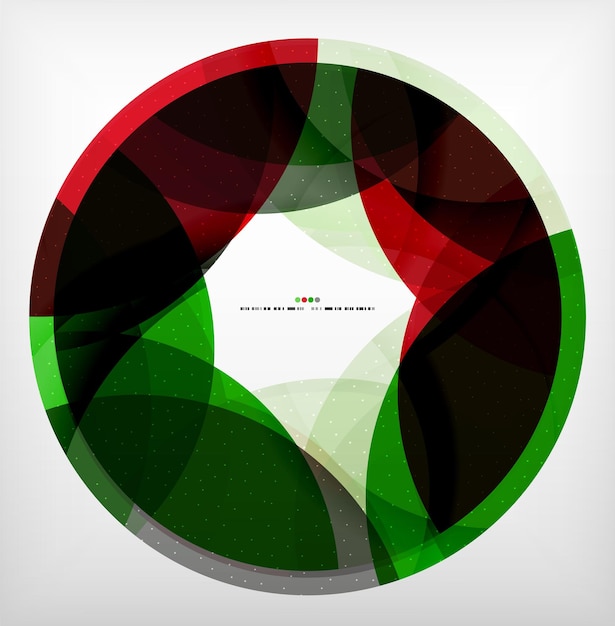 Red green ring business abstract bubble