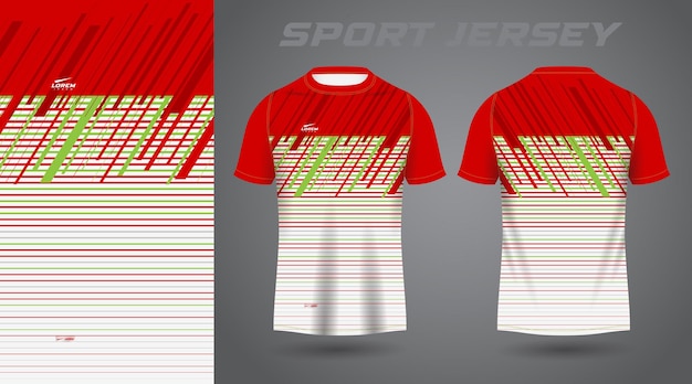 red green shirt sport jersey design