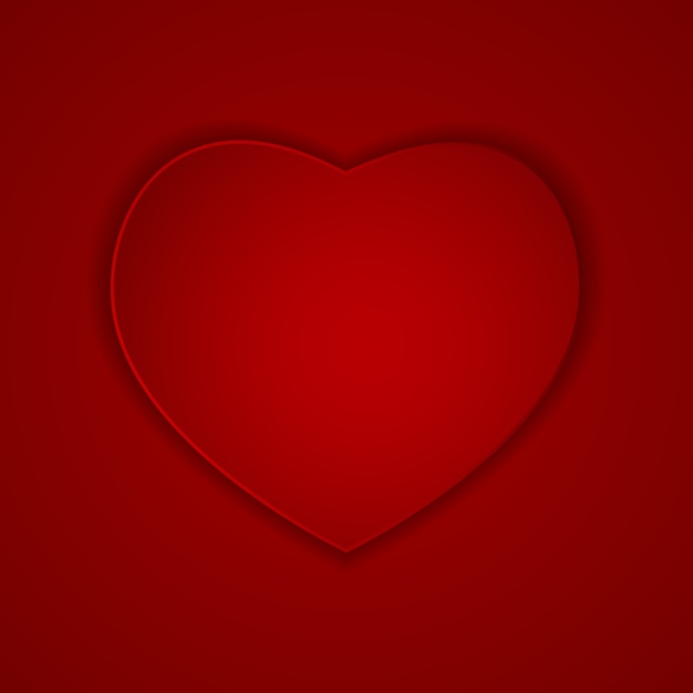 Red Heart Greeting Card