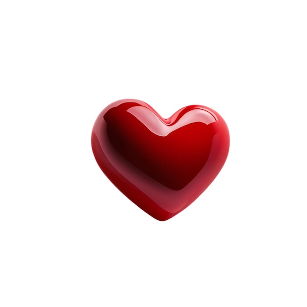 a red heart with a white background that says quot a red heart quot