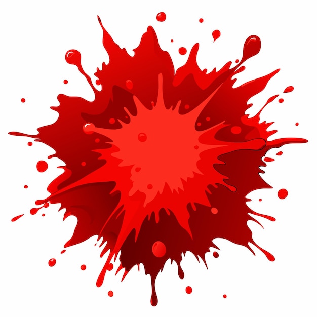 Red Ink Splatter Vector Illustrations with Dynamic and Expressive Design