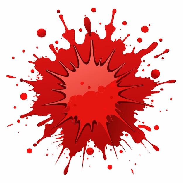 Red Ink Splatter Vector Illustrations with Dynamic and Expressive Design