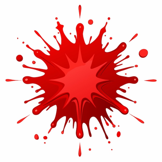 Red Ink Splatter Vector Illustrations with Dynamic and Expressive Design