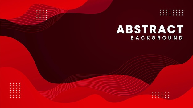 Red liquid abstract background with modern flow theme. Suitable for promotion, decoration, cover, banner or poster needs.