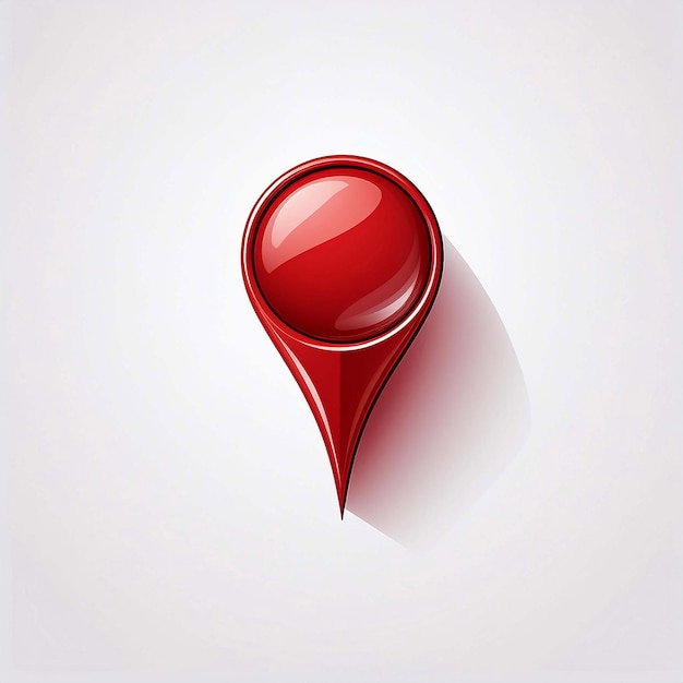 Vector red location marker