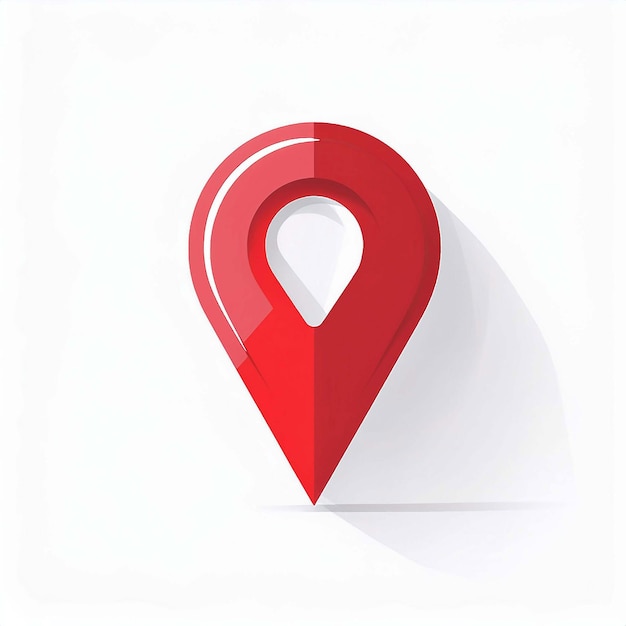 Vector red location marker