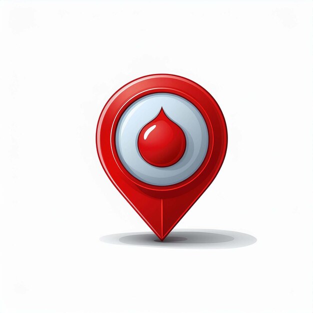 Vector red location marker