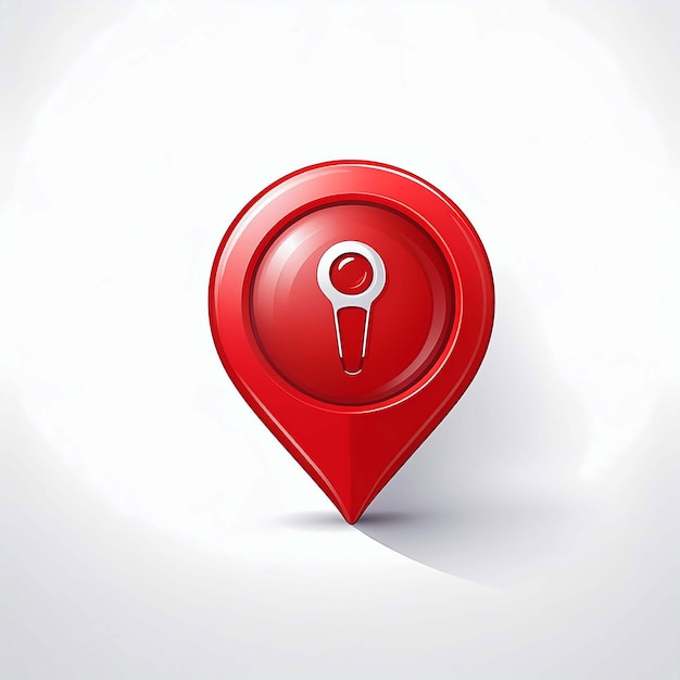 Vector red location marker