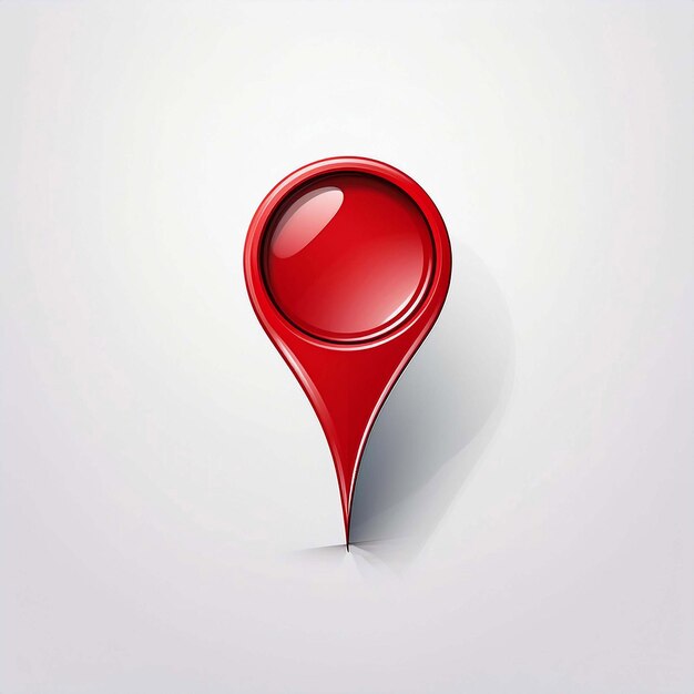 Vector red location marker