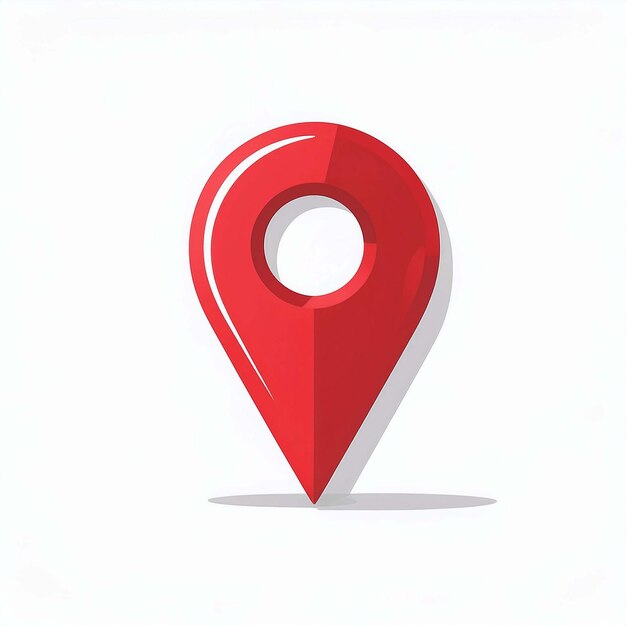 Vector red location marker