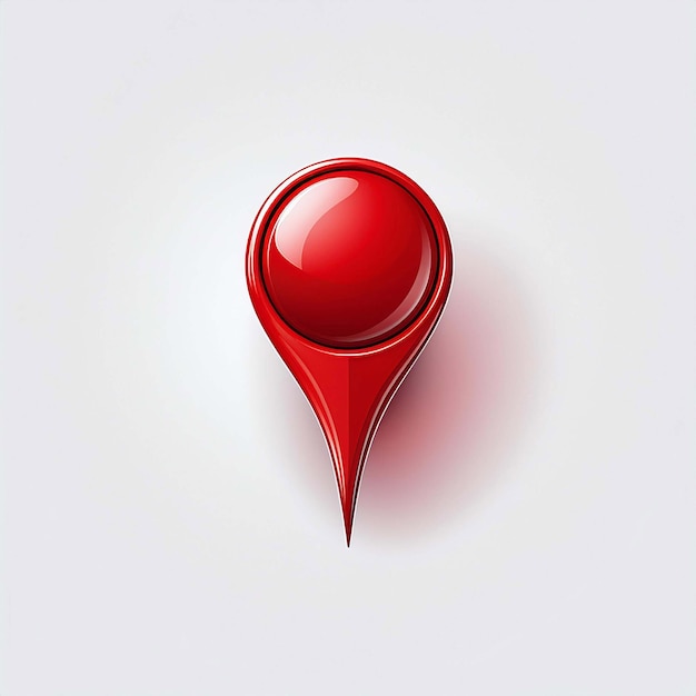 Vector red location pin icon