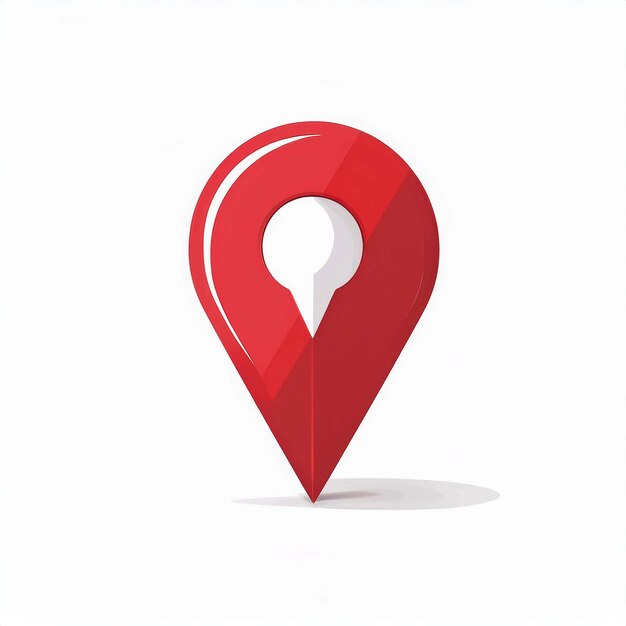 Vector red location pin icon