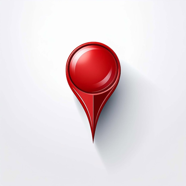 Vector red location pin icon