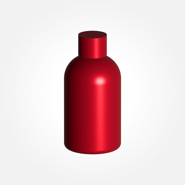 Vector red lotion bottle template vector