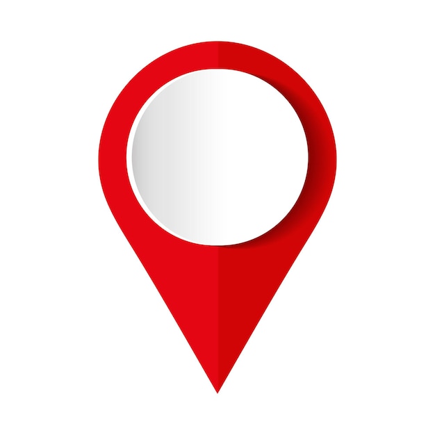 Red map pin Concept of global coordinate dot needle tip ui Map Marker Icon Red Point