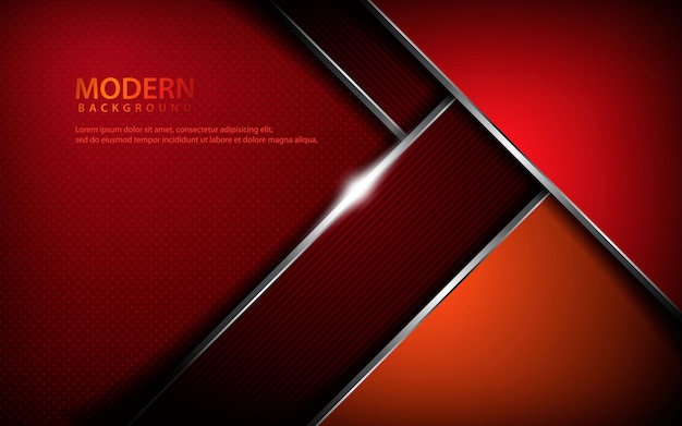 Vector red metallic abstract background