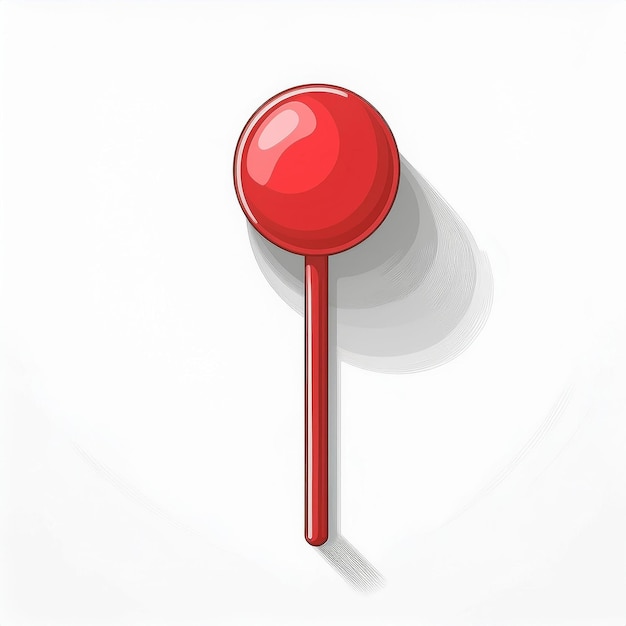 a red object with a red top that says quot stop quot