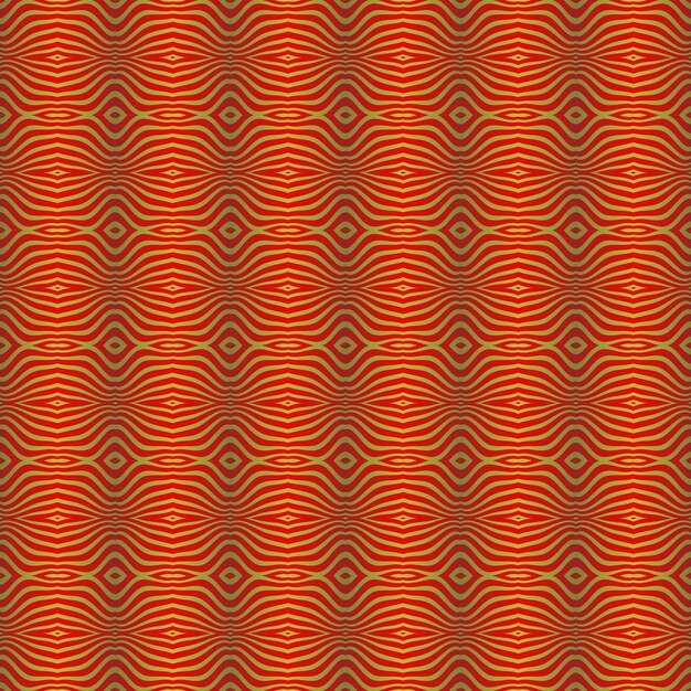 A red and orange background with a pattern of circles and lines that are overlapping.