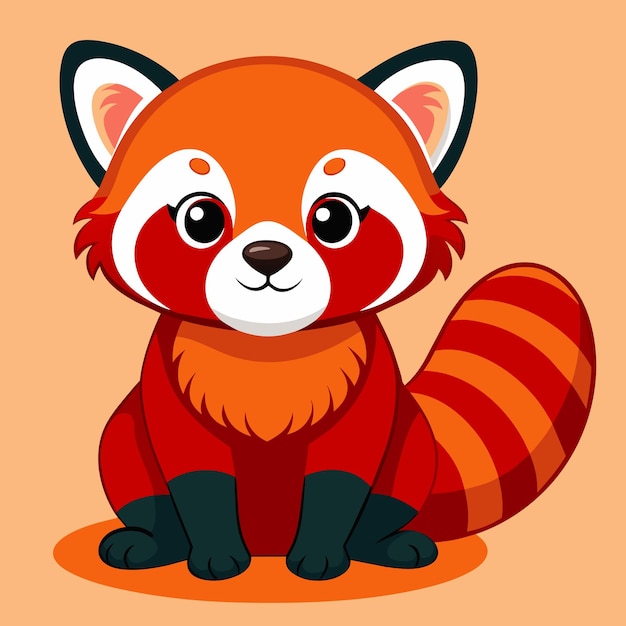 red panda vector design